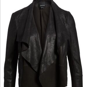 SALE EUC🔥Trouvé leather convertible drape front jacket